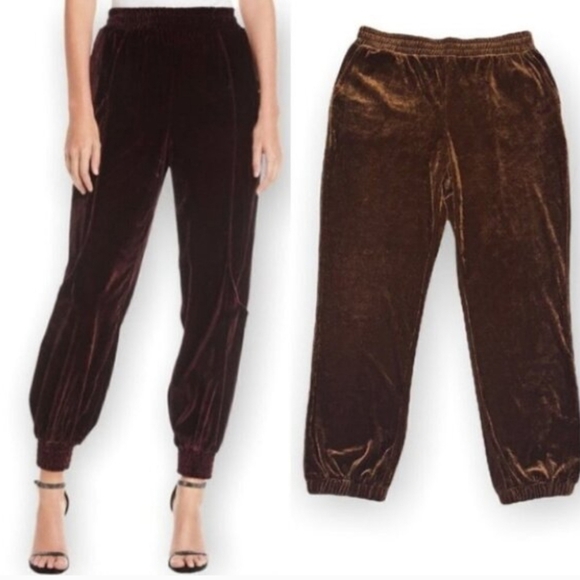 7 For All Mankind Pants - 7 For All Mankind Women's Velvet Pants Jogger Style Chocolate Brown Size Small